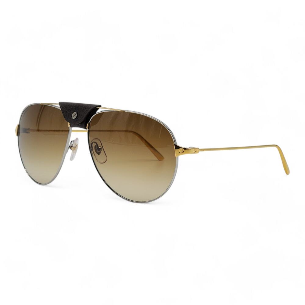 Cartier Santos de Cartier Sunglasses - Gold - Picture 2 of 9